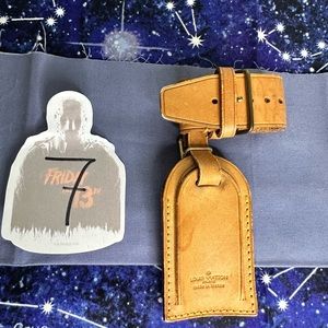 💛💛 AUTHENTIC Louis Vuitton Leather Luggage Tag 💛💛
